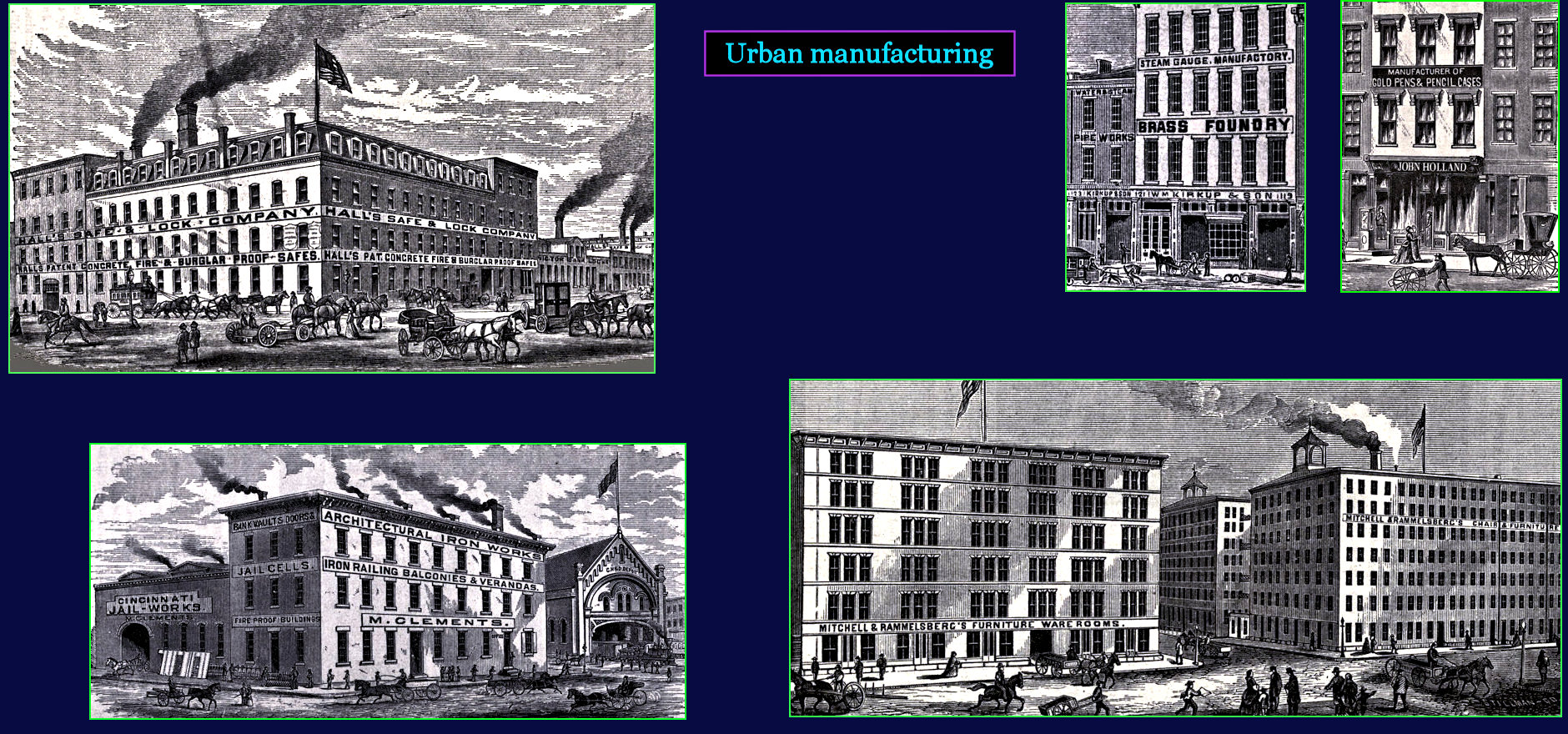 Urban manufacturing, 1890